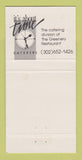 Matchbook Cover - Greenery Restaurant Wilmington DE WEAR 30 Strike