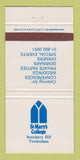 Matchbook Cover - St Mary's College Twickenham 30 Strike