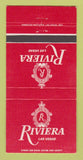 Matchbook Cover - Riviera Hotel Casino Las Vegas NV  30 Strike