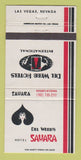 Matchbook Cover - Del Webb's Sahara Hotel Casino Las Vegas NV 30 Strike