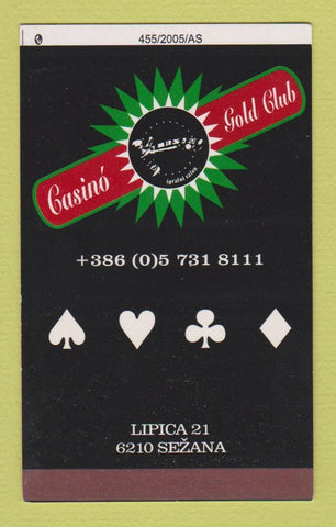 Matchbox - Casino Gold Club  Lipica Sezana
