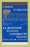 Matchbox - Casino D'Ajaccio France LA Rotonde Resturant