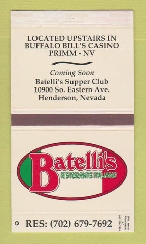 Matchbox - Batelli's Ristorante Italiano Henderson NV