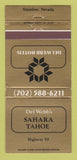 Matchbook Cover - Del Webb's Sahara Hotel Casino Las Vegas NV 30 Strike