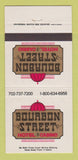 Matchbook Cover - Bourbon Street Las Vegas NV Hotel Casino 30 Strike