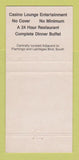 Matchbook Cover - Bourbon Street Las Vegas NV Hotel Casino 30 Strike