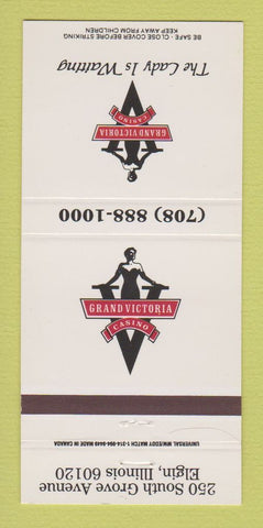 Matchbook Cover - Grand Victoria Casino Elgin IL 30 Strike