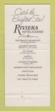 Matchbook Cover - Kady's Restaurant Riviera Hotel Casino Las Vegas NV 30 Strike