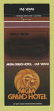 Matchbook Cover - MGM Grand Hotel Las Vegas NV Caruso's 30 Strike