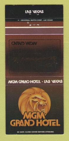 Matchbook Cover - MGM Grand Hotel Las Vegas NV Caruso's 30 Strike