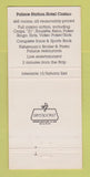 Matchbook Cover - Palace Station Hotel Casino Las Vegas NV 30 Strike