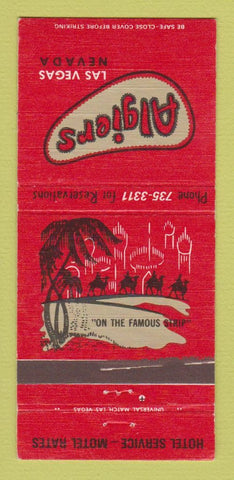 Matchbook Cover - Algiers Hotel Casino Las Vegas NV 30 Strike