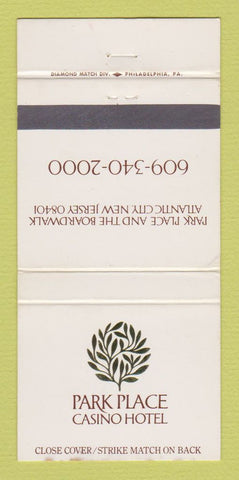 Matchbook Cover - Park Place Casino Hotel Atlantic City NJ WEAR #1 30 Strike
