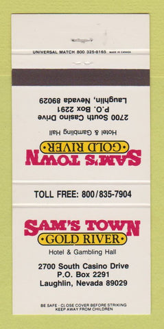 Matchbook Cover - Sam's Town Casino Hotel Laughlin NV 30 Strike