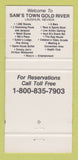 Matchbook Cover - Sam's Town Casino Hotel Laughlin NV 30 Strike