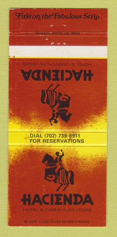 Matchbook Cover - Hacienda Hotel Casino Las Vegas NV 30 Strike