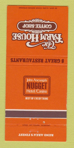 Matchbook Cover - Nugget Hotel Casino Reno NV 30 Strike