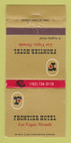 Matchbook Cover - Frontier Hotel Las Vegas NV casino 30 Strike