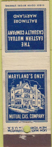 Matchbook Cover - Eastern Mutual Insurance Baltimore MD Midget