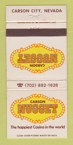 Matchbook Cover - Nugget Casino Carson City NV WEAR 30 Strike