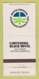 Matchbook Cover - Britannia Beach Hotel Nassau Bahamas 30 Strike