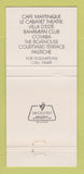 Matchbook Cover - Britannia Beach Hotel Nassau Bahamas 30 Strike