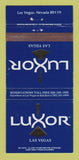 Matchbook Cover - Luxor Hotel Casino Las Vegas NV 30 Strike