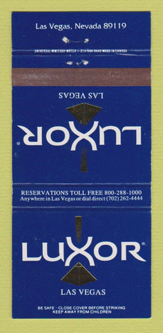 Matchbook Cover - Luxor Hotel Casino Las Vegas NV 30 Strike