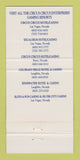 Matchbook Cover - Luxor Hotel Casino Las Vegas NV 30 Strike