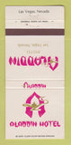 Matchbook Cover - Aladdin Hotel Las Vegas NV  30 Strike