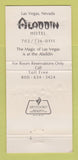 Matchbook Cover - Aladdin Hotel Las Vegas NV  30 Strike