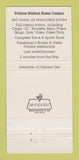 Matchbook Cover - Palace Station Hotel Casino Las Vegas NV 30 Strike