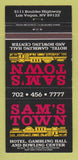 Matchbook Cover - Sam's Town Casino Hotel Las Vegas NV 30 Strike
