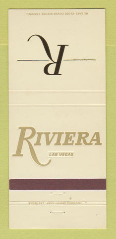Matchbook Cover - Riviera Hotel Casino Las Vegas NV  30 Strike