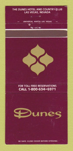 Matchbook Cover - Dunes Hotel Casino Las Vegas NV 30 Strike