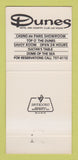 Matchbook Cover - Dunes Hotel Casino Las Vegas NV 30 Strike