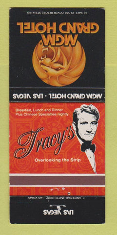 Matchbook Cover - MGM Grand Hotel Las Vegas NV Tracy's #2 30 Strike