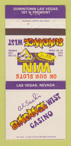 Matchbook Cover - Sundance West Casino Las Vegas NV 30 Strike