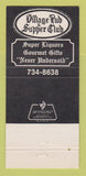 Matchbook Cover - Village Pub Super Club Las Vegas NV 30 Strike