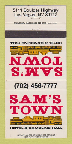 Matchbook Cover - Sam's Town Casino Hotel Las Vegas NV 30 Strike