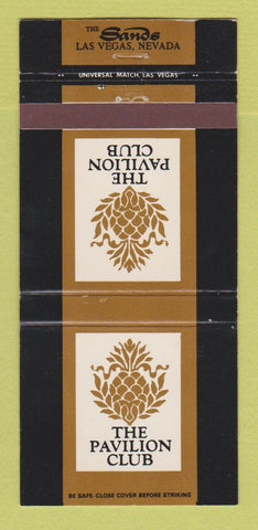 Matchbook Cover - Sands Hotel Las Vegas NV Pavilion Club 30 Strike