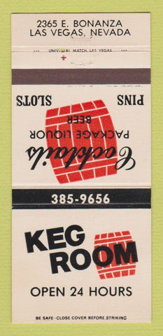 Matchbook Cover - Keg Room bar Las Vegas NV 30 Strike