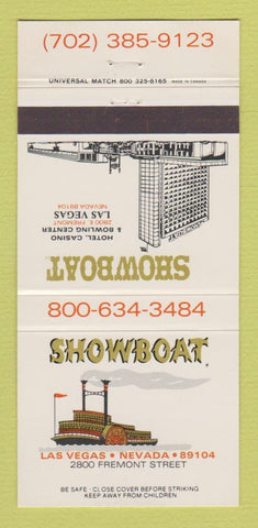 Matchbook Cover - Showboat Hotel Casino Las Vegas NV 30 Strike