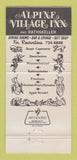 Matchbook Cover - Alpine Village Inn Las Vegas NV 30 Strike