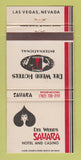 Matchbook Cover - Del Webb's Sahara Hotel Casino Las Vegas NV 30 Strike