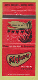 Matchbook Cover - Algiers Hotel Casino Las Vegas NV 30 Strike