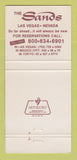 Matchbook Cover - Sands Hotel Casino Las Vegas NV 30 Strike