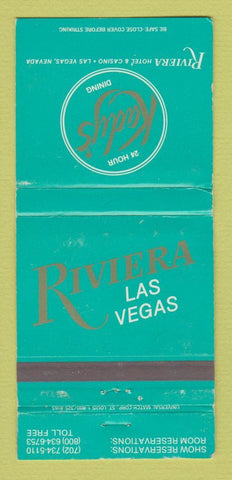 Matchbook Cover - Riviera Hotel Casino Las Vegas NV Kday's WEAR 30 Strike