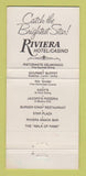 Matchbook Cover - Riviera Hotel Casino Las Vegas NV Kday's WEAR 30 Strike