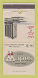Matchbook Cover - Mapes Motor Hotel Casino Reno NV 30 Strike